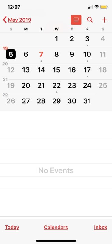 Vacaciones eliminadas del calendario en iOS