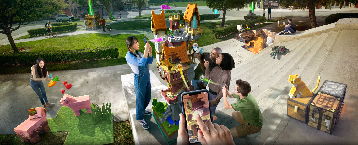Microsoft revela el nuevo juego móvil de realidad aumentada 'Minecraft Earth'