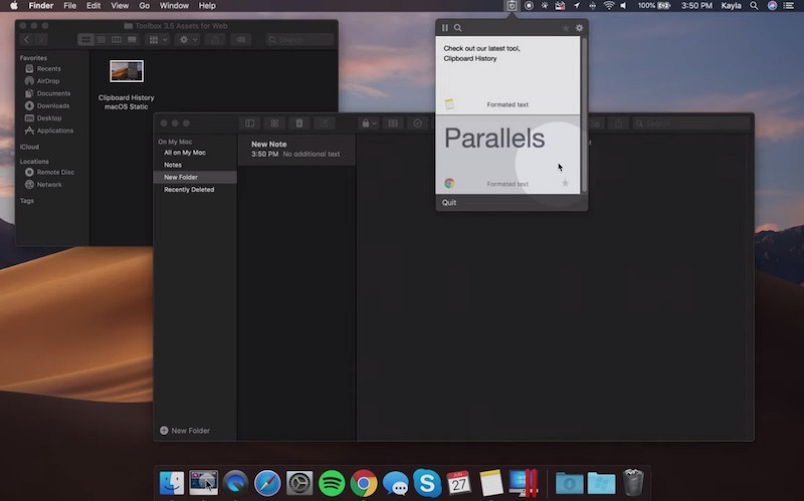 Parallels Toolbox para Mac agrega nuevos accesos directos de un solo clic: historial del portapapeles, temporizador de apagado, ahorro de energía y más