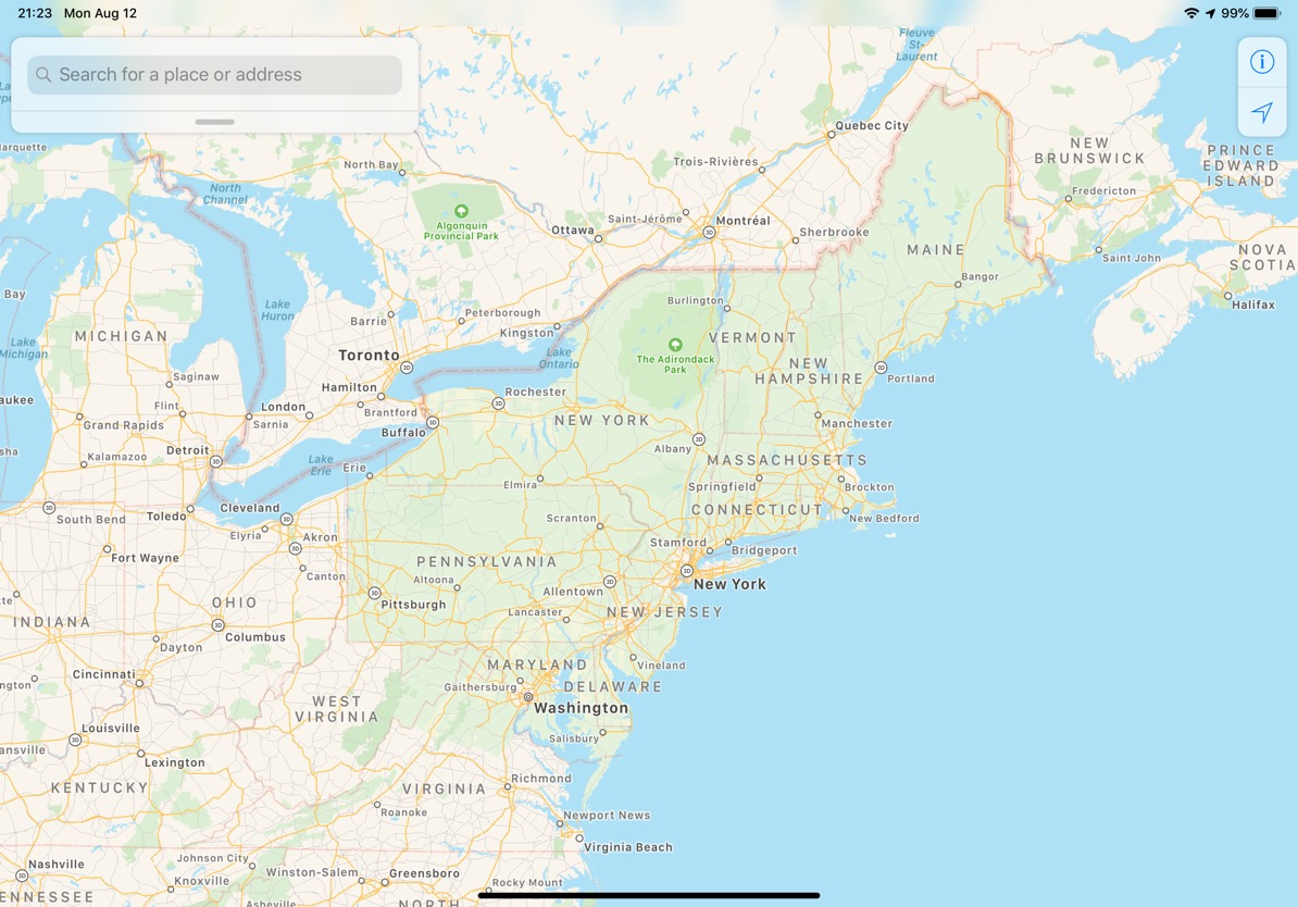 Peluncuran dibangun kembali Apple Data peta bergerak ke timur laut Amerika ... 5
