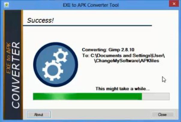how to convert apk apps to exe