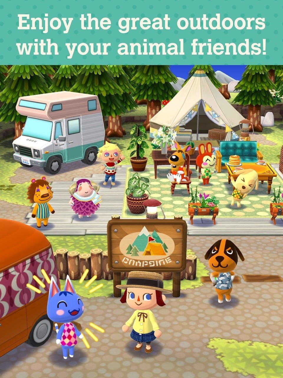 Campamento de bolsillo Animal Crossing