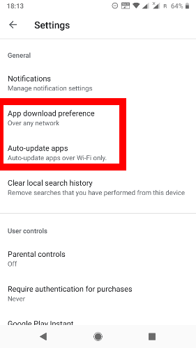 Corregir error pendiente de descarga Google Play