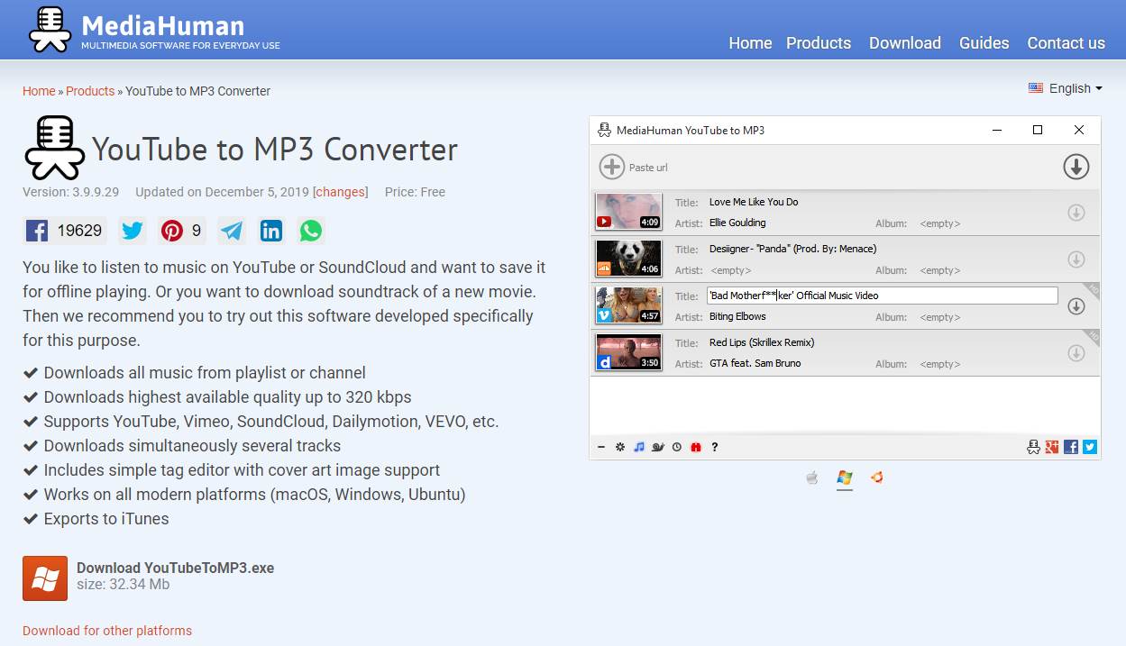 mejor convertidor de youtube a mp3