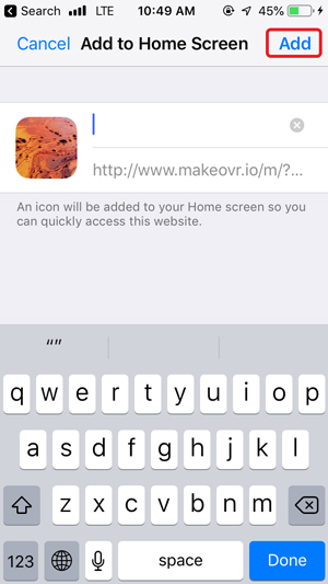 prispôsobiť domovskú obrazovku na iPhone - pridať na makeovr