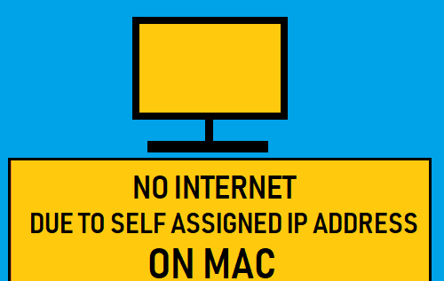 No hay Internet debido a una dirección IP autoasignada en Mac