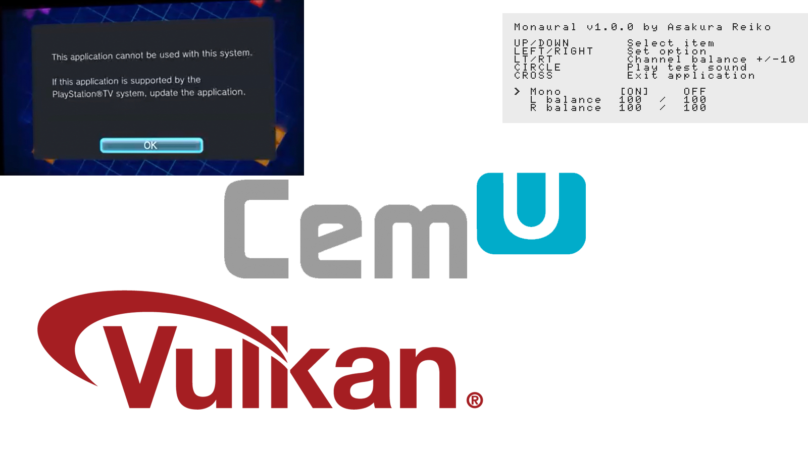 Noticias: Cemu 1.16.0c lanzado públicamente con las mejoras de la memoria caché de renderizador y sombreador de Vulkan; 2 Nuevos complementos de PSVita (DolcePolce & Monaural) lanzados por Team CBPS