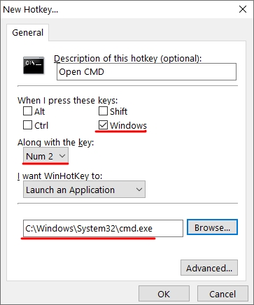 Konfigurasikan WinHotKey dan lulus Windows 10 3