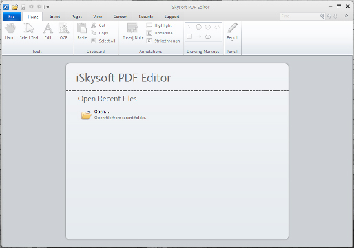 iSkysoft-PDF-Editor-Salinan Halaman Utama