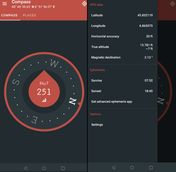 10 najlepších bezplatných kompasových aplikácií pre Android « 6