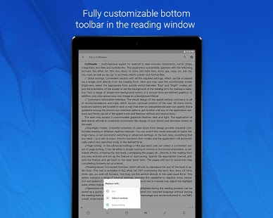 FullReader: captura de pantalla de todos los lectores de formato de libro electrónico