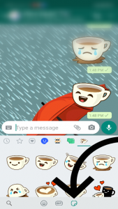 Cara mengirim stiker di WhatsApp 2