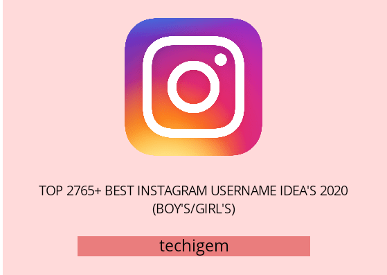 2765+ Yang terbaik Instagram Nama Pengguna Ide 2020 Februari (Laki-laki / Perempuan) 5