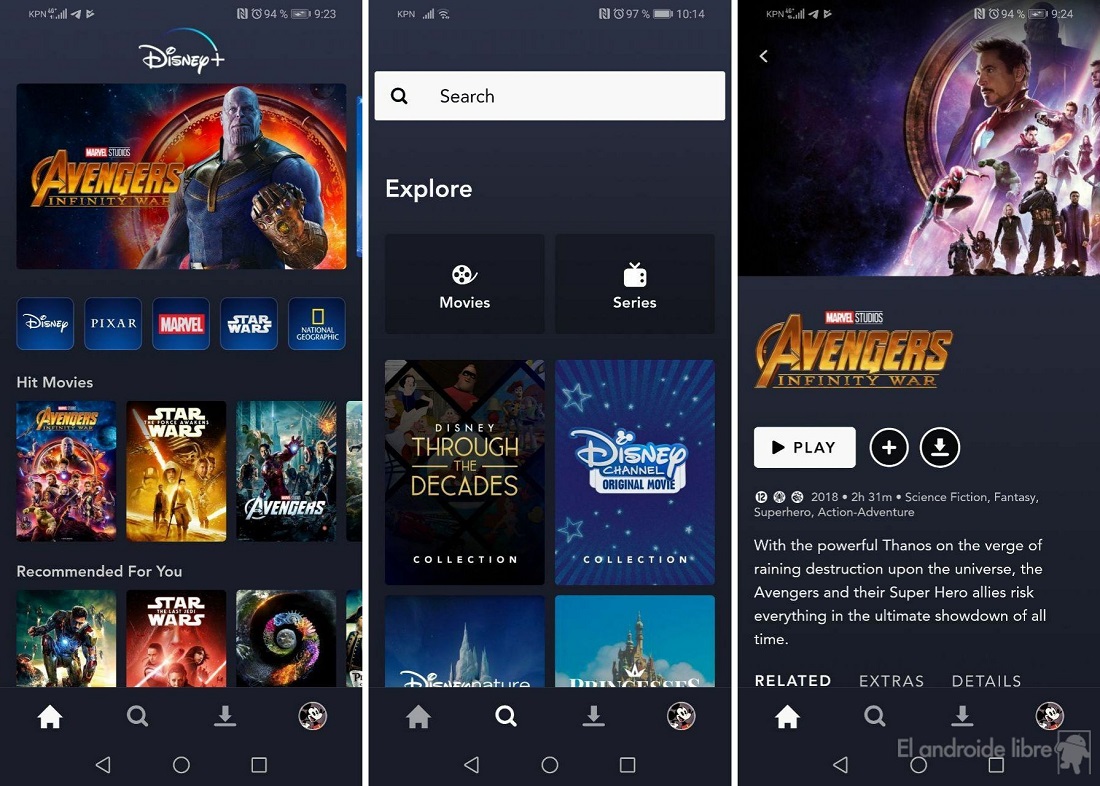 لقد اختبرنا Disney + على Android: هذه خدمة تدفق ديزني 2