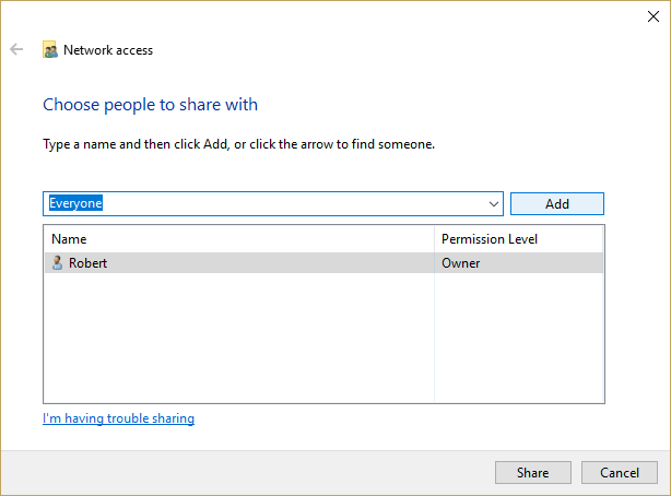 Freigegebene Ordner können nicht angezeigt werden Windows 10 Stück - Wie zu beheben 5