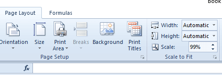 Границы электронной таблицы Excel для шкалы и линии сетки не печатаются