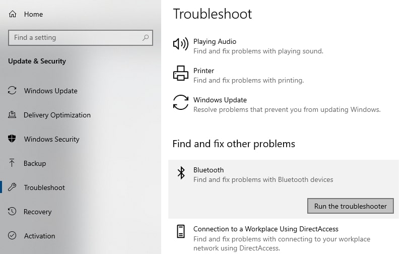 Cara memperbaiki Bluetooth tidak berfungsi Windows sepuluh 6