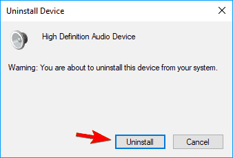 hapus dialog konfirmasi Audio USB tidak dapat memutar nada uji