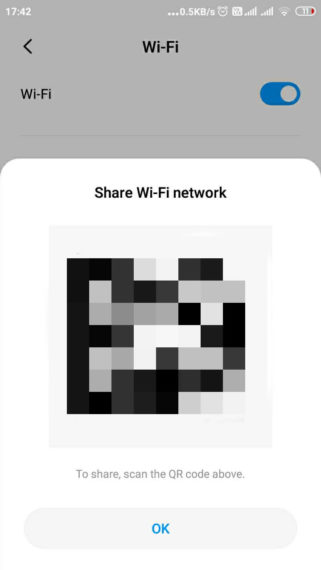 Jaringan QR code QR untuk menemukan kata sandi WiFi