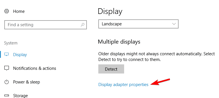 Windows 10 tidak dapat mendeteksi monitor VGA