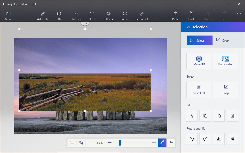 прозрачный фон в краске на Windows 10