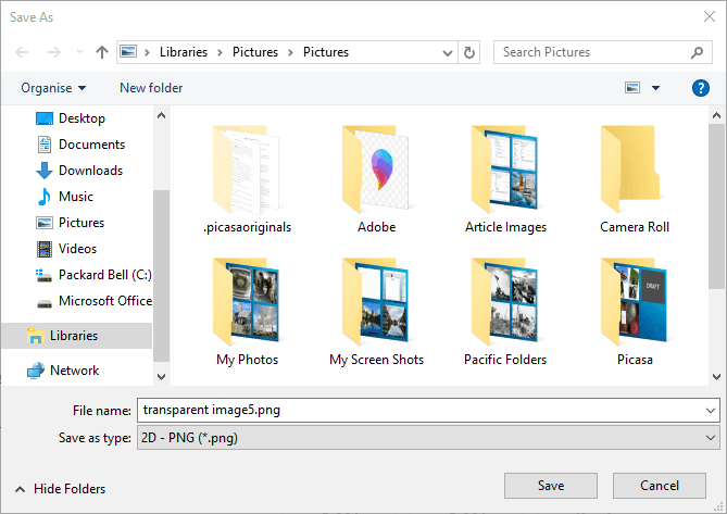 Как сделать фон прозрачным в Paint on Windows 10 6