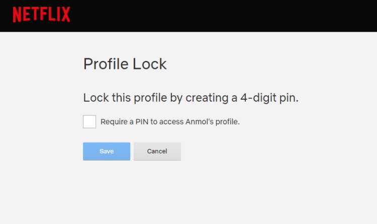 Cara memblokir profil Netflix Anda menggunakan kode PIN 3
