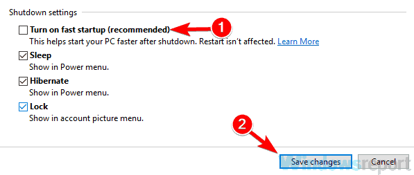 Windows    10 không tắt hoàn toàn