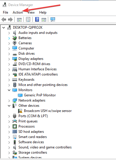 menu tindakan manajer perangkat cara mengatur kecerahan windows 7 komputer pribadi