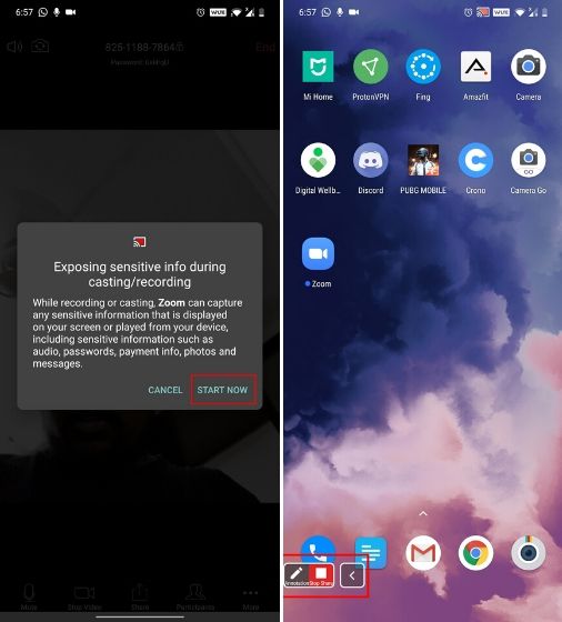 Chia sẻ màn hình của bạn trong Zoom trên Android