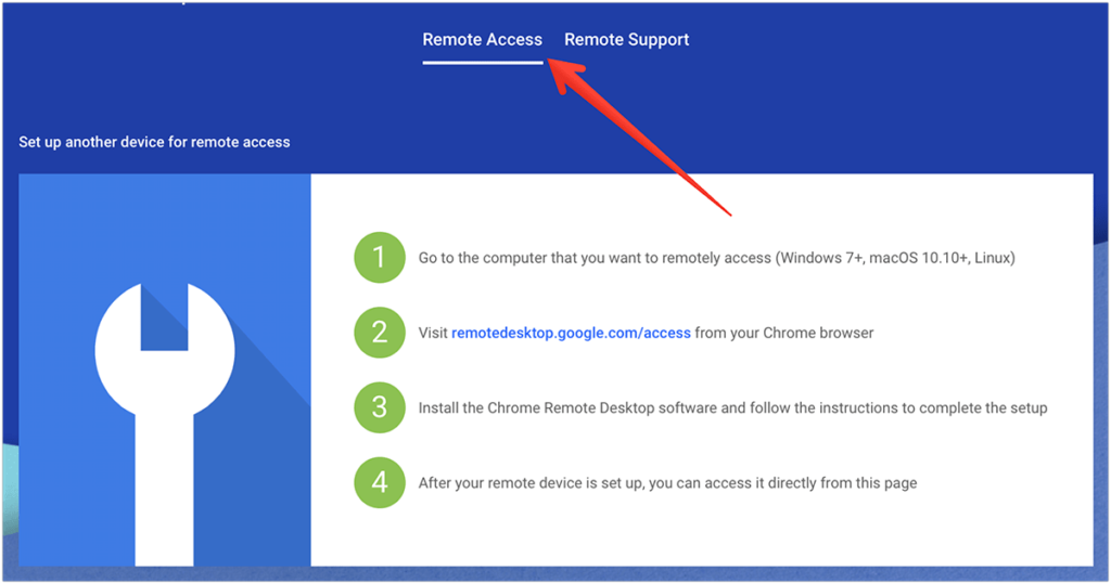 Inställningar för Chrome Remote Access