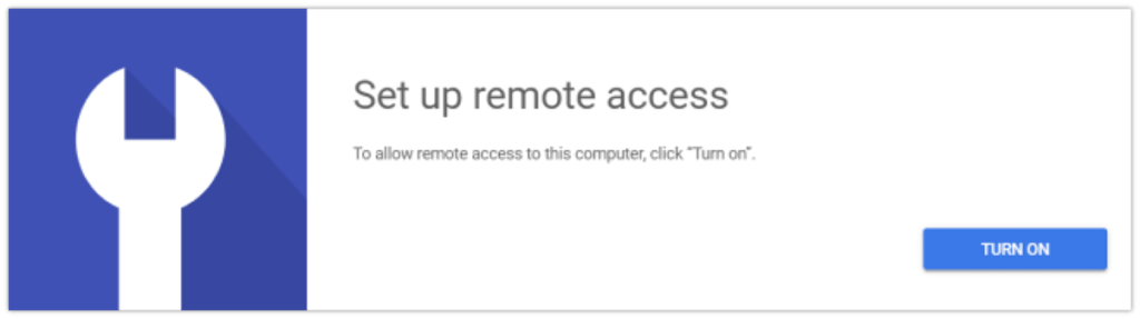 Windows Chrome Remote Desktop