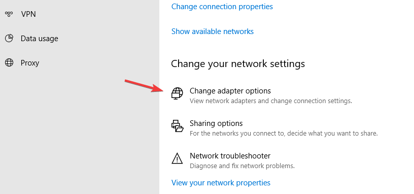 change adapter options Active Directory Domain Services not currently available 
