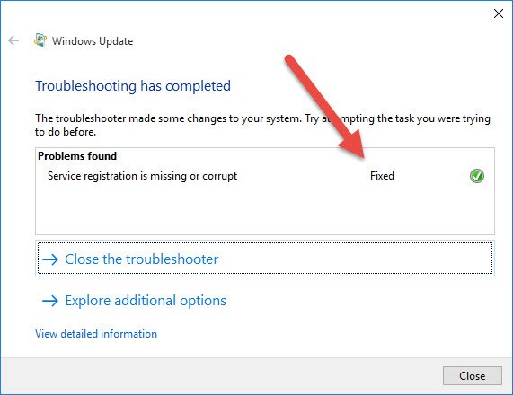 Windows Perbarui pemecah masalah