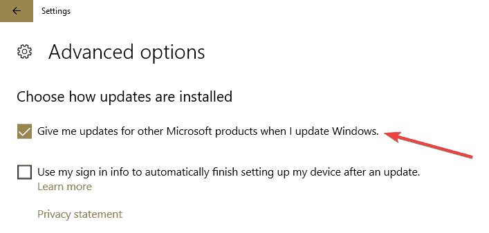 cài đặt bản cập nhật tùy chọn windows 10