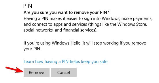 Windows    10 не позволят мне добавить PIN-код