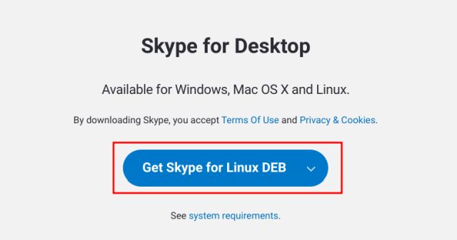 Ladda ner Skype Chromebook Linux