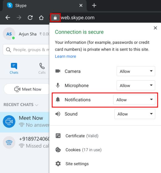 Dapatkan Skype untuk Chromebook Bekerja: aplikasi web