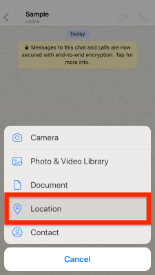 Cara memalsukan lokasi Anda di WhatsApp 4