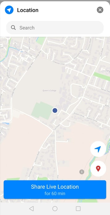 Cara melacak lokasi seseorang Facebook Messenger 3