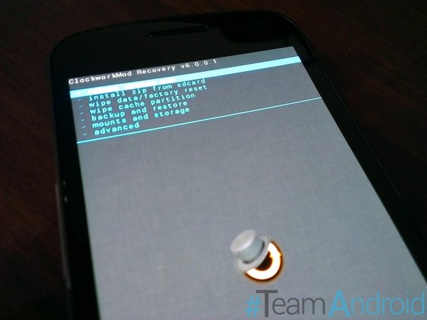 Perbarui Nexus S I9020 Anda dengan ClockworkMod 6 (CWM6) Custom Recovery 5