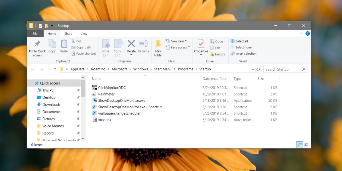 Bagaimana cara menambahkan item ke folder Startup di Windows 10 8
