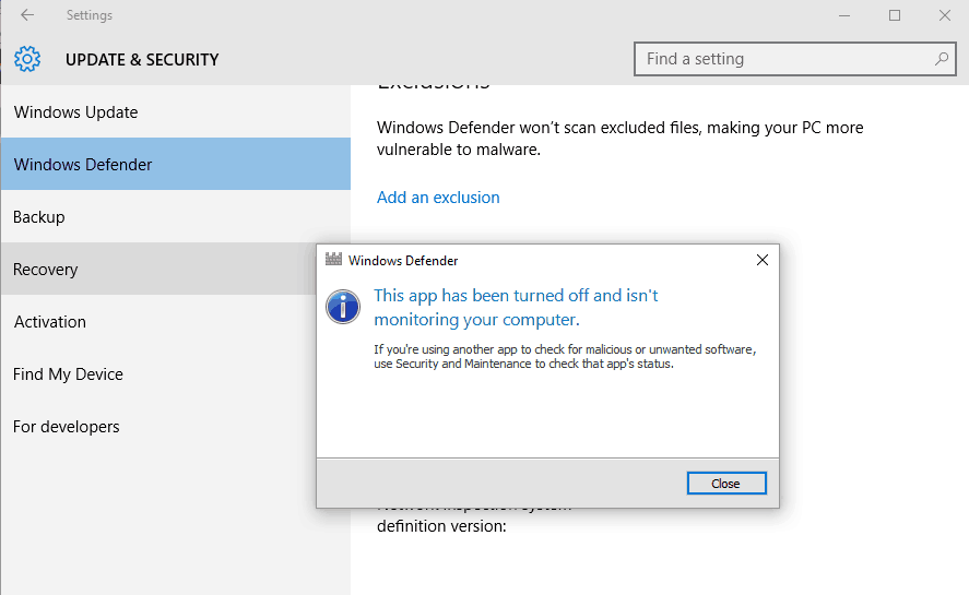 Windows melindungi PC Anda