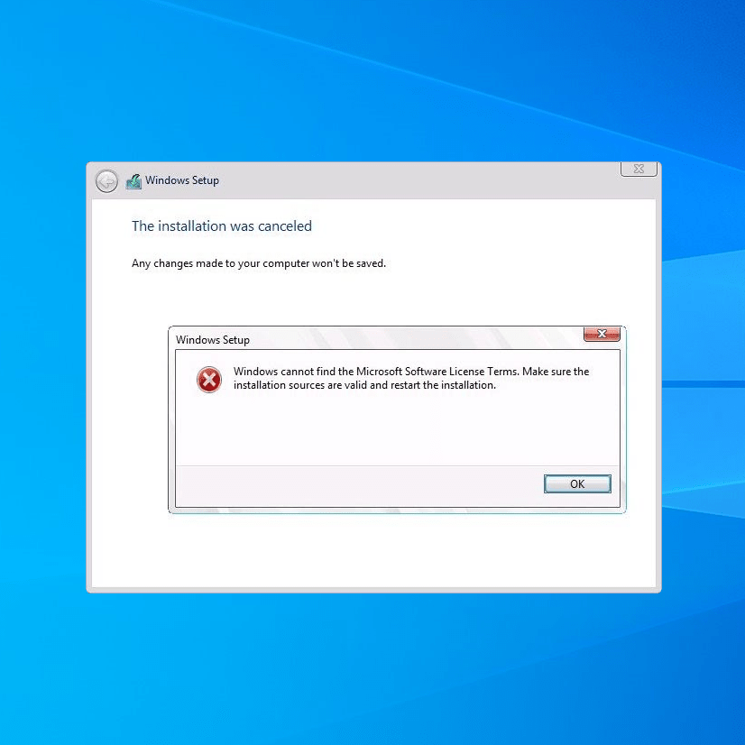 ремонт Windows не могу найти условия лицензионного программного обеспечения Microsoft 40