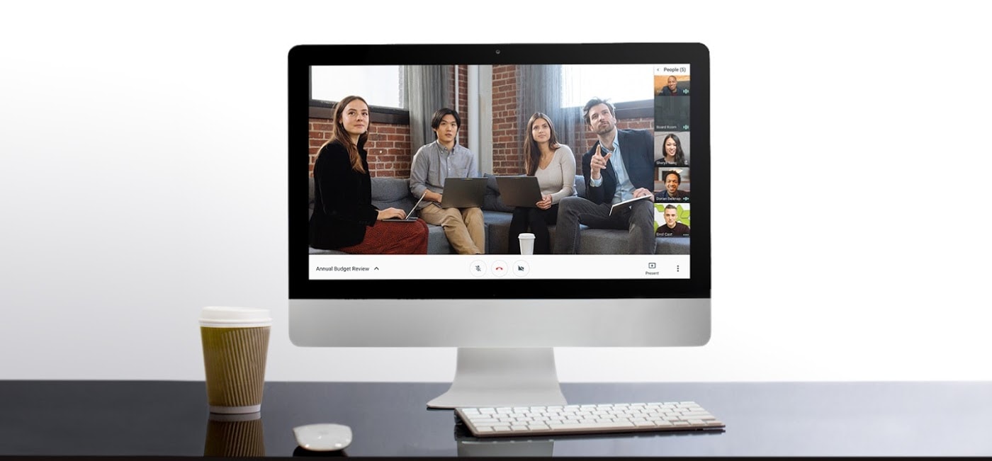 'Thịt' nhóm với Google Hangouts Meet, một lựa chọn Zoom khác.