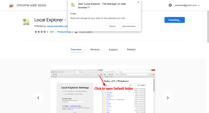 Cara Menavigasi dan Membuka Folder dan File dengan Google Chrome 3