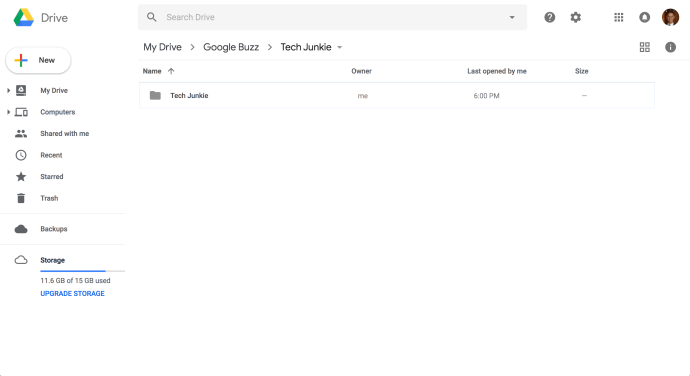 Berikut cara melihat ukuran folder untuk folder Google Drive
