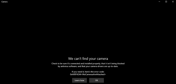 Redigera "Kameran hittades inte" i Google Hangouts