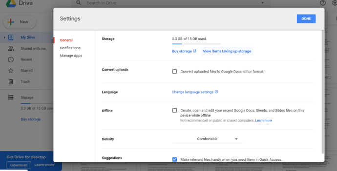 Cara melihat ukuran folder untuk folder Google Drive 2
