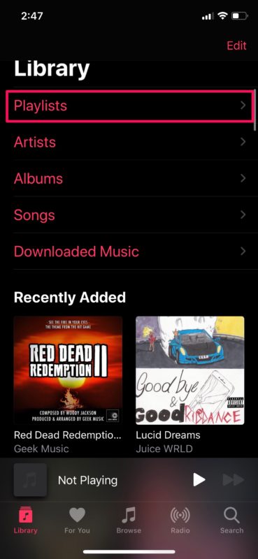 Cómo ver tus canciones agregadas recientemente en Apple Música